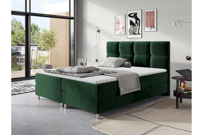 Isoba Sengepakke 160x200 cm - Grøn - Møbler - Senge - Komplet sengepakke