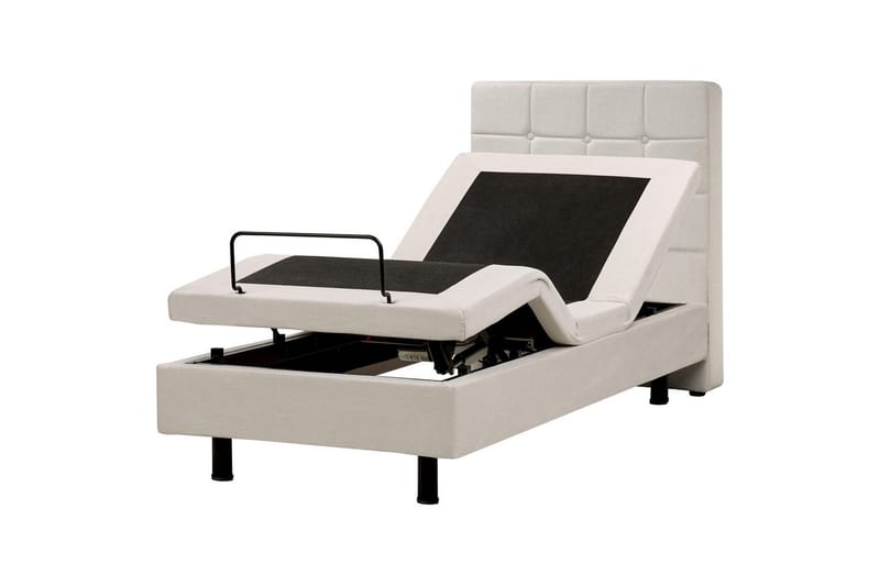 Justerbar seng Duke, Beige, 80x200 cm