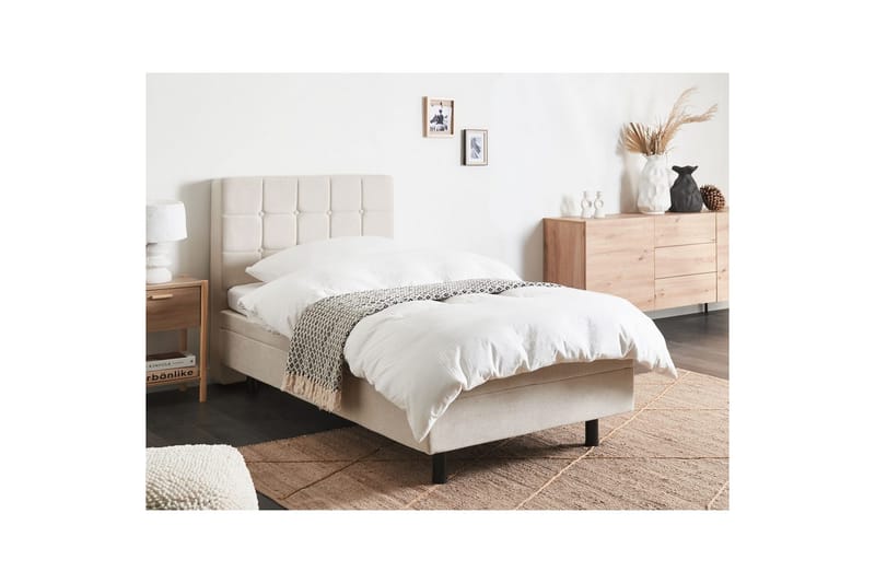 Justerbar seng Duke - Beige, 80x200 cm - Møbler - Senge - Sengeramme & sengestel