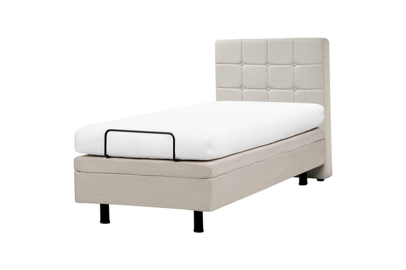 Justerbar seng Duke - Beige, 80x200 cm - Møbler - Senge - Sengeramme & sengestel
