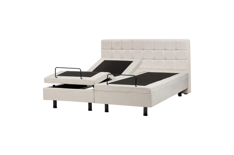 Justerbar seng Duke - Beige, sort, 160x200 cm - Møbler - Senge - Sengeramme & sengestel