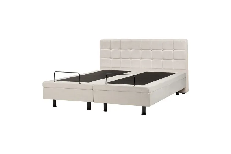 Justerbar seng Duke - Beige, sort, 160x200 cm - Møbler - Senge - Sengeramme & sengestel