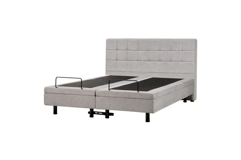 Justerbar seng Duke - Grå, sort, 160x200 cm - Møbler - Senge - Komplet sengepakke