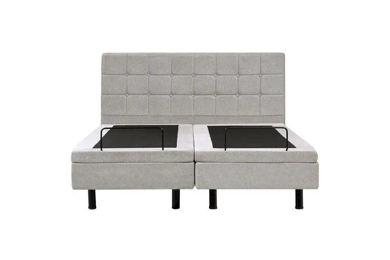 Justerbar seng Duke - Grå, sort, 160x200 cm - Møbler - Senge - Komplet sengepakke