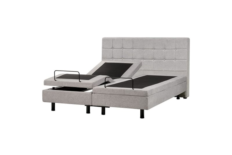 Justerbar seng Duke - Grå, sort, 160x200 cm - Møbler - Senge - Sengeramme & sengestel