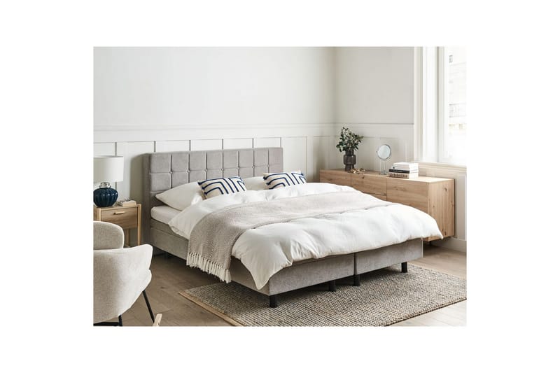 Justerbar seng Duke - Grå, sort, 160x200 cm - Møbler - Senge - Sengeramme & sengestel