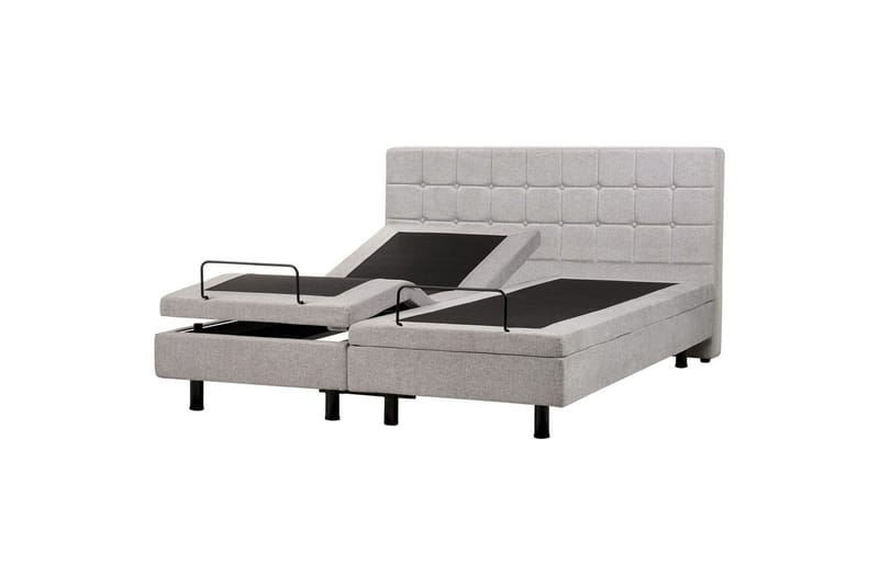 Justerbar seng Duke - Grå, sort, 180x200 cm - Møbler - Senge - Sengeramme & sengestel
