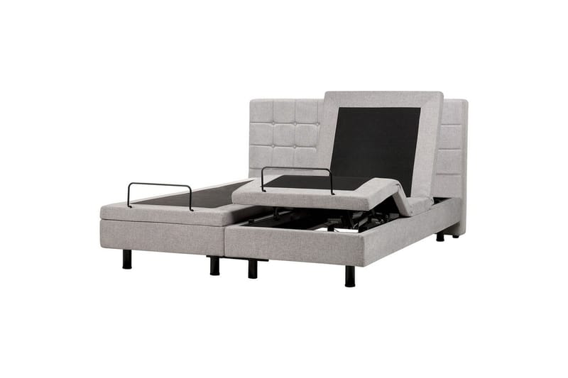 Justerbar seng Duke - Grå, sort, 180x200 cm - Møbler - Senge - Sengeramme & sengestel