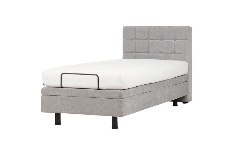 Justerbar seng Duke - Grå, sort, 90x200 cm - Møbler - Senge - Komplet sengepakke