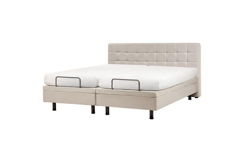 Justerbar seng Duke - Lys beige, 180x200 cm - Møbler - Senge - Sengeramme & sengestel
