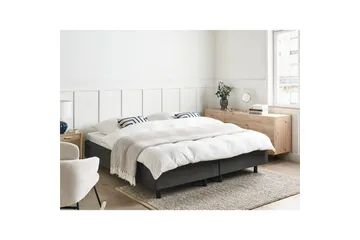 Justerbar seng uden hovedgærde Duke - Grå, sort, 180x200 cm - Møbler - Senge - Sengeramme & sengestel
