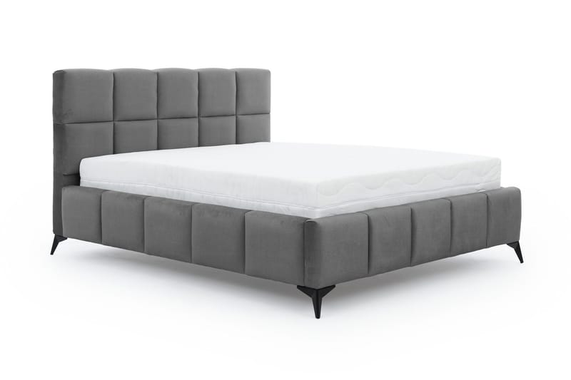 Kamble Sengeramme med Opbevaring 140x200 cm - Grå - Møbler - Senge - Sengeramme & sengestel