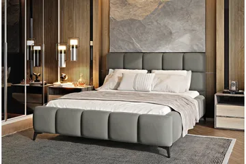 Kamble Sengeramme med Opbevaring 140x200 cm - Grå - Møbler - Senge - Sengeramme & sengestel