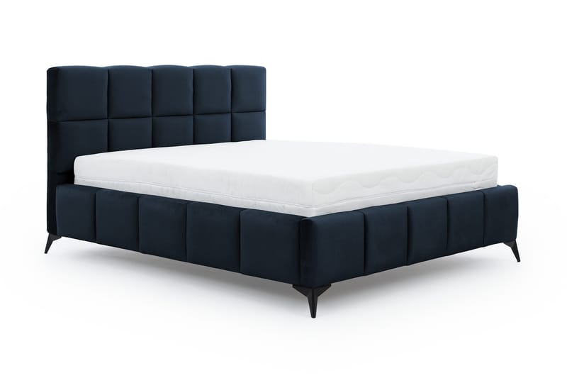 Kamble Sengeramme med Opbevaring 160x200 cm, Blå