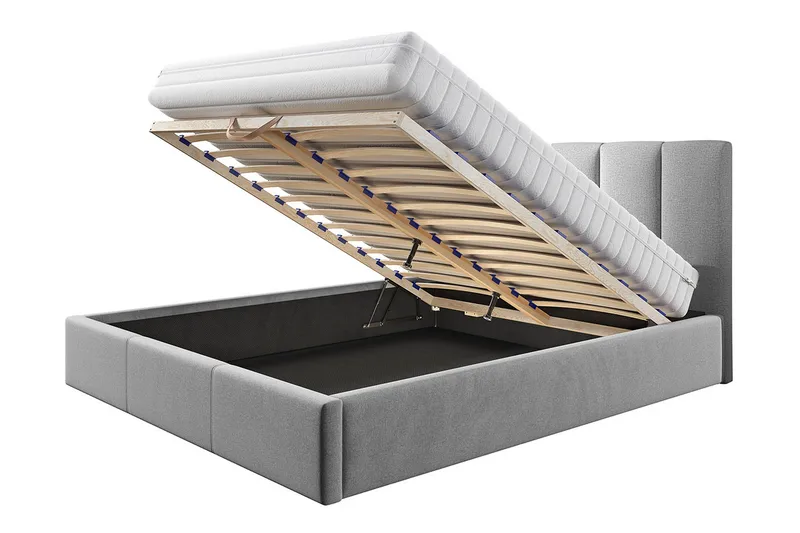 Karrouba Opbevaringsseng 140x200 cm - Sort - Møbler - Senge - Sengeramme & sengestel