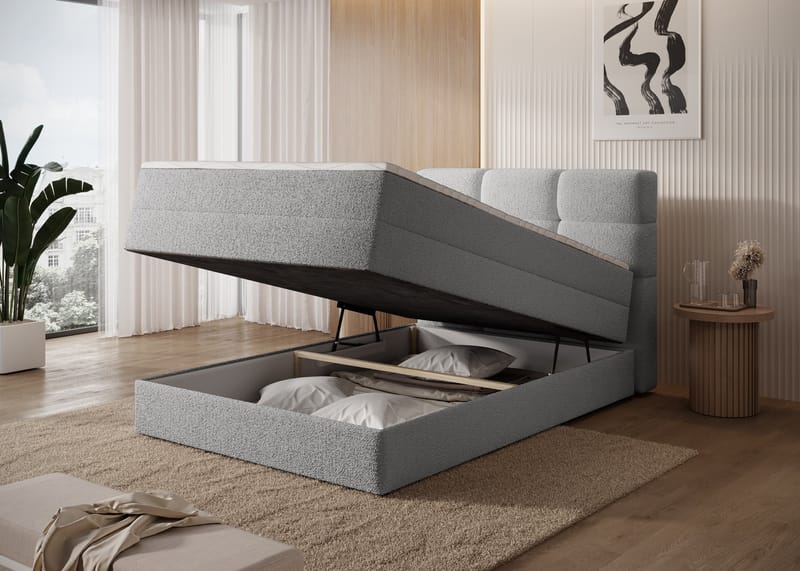Kasped sengepakke kontinentalseng med opbevaring 120x200 cm - Royal 04 - Møbler - Senge - Enkeltsenge