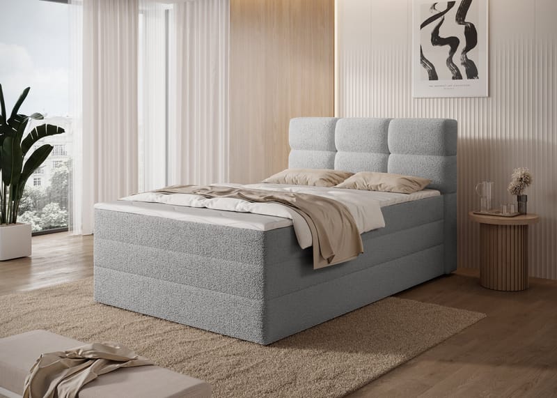 Kasped sengepakke kontinentalseng med opbevaring 120x200 cm - Royal 04 - Møbler - Senge - Enkeltsenge
