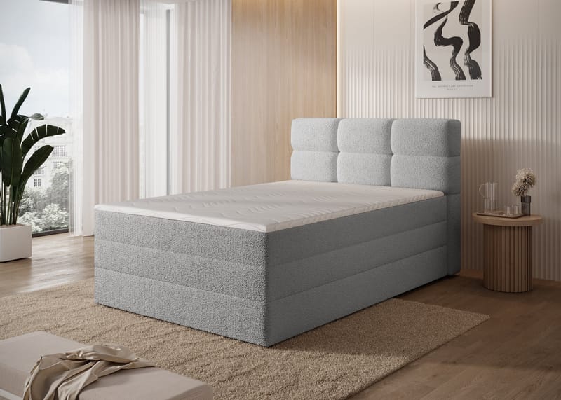 Kasped sengepakke kontinentalseng med opbevaring 120x200 cm - Royal 04 - Møbler - Senge - Enkeltsenge