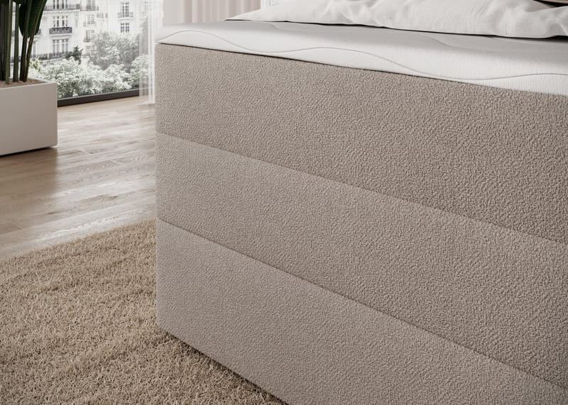 Kasped sengepakke kontinentalseng med opbevaring 120x200 cm - Paolli 18 - Møbler - Senge - Enkeltsenge