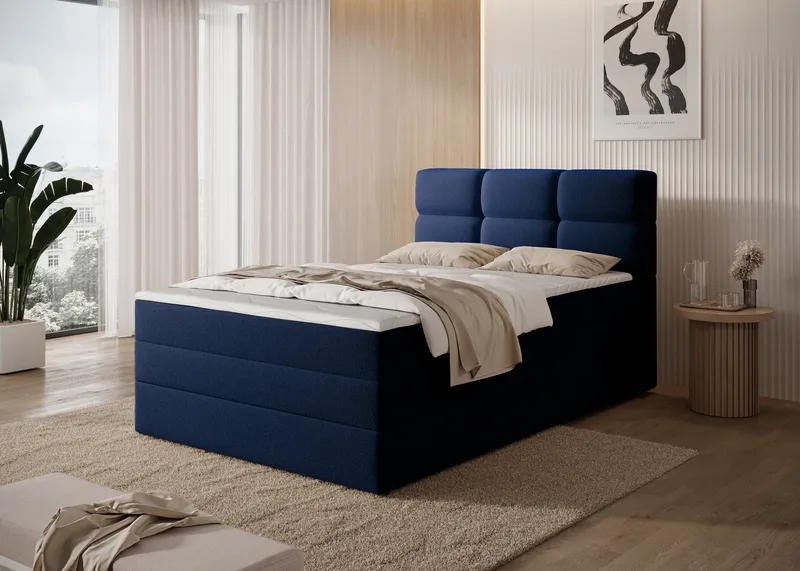 Kasped sengepakke kontinentalseng med opbevaring 140x200 cm - Paolli 40 - Møbler - Senge - Enkeltsenge