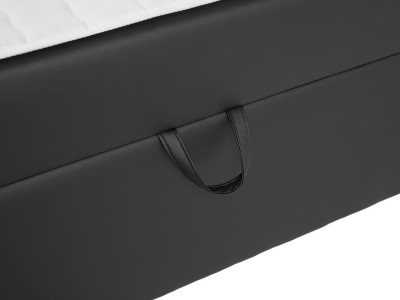 Kleiv kontinentalseng med opbevaring 160x200 cm - grå - Møbler - Senge - Enkeltsenge