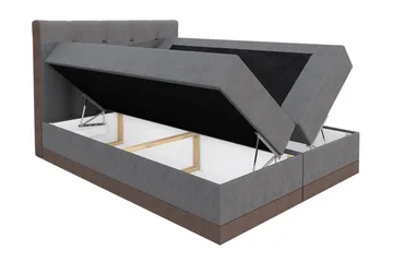 Knarrevik kontinentalseng 180x200 - Brun - Møbler - Senge - Kontinentalsenge