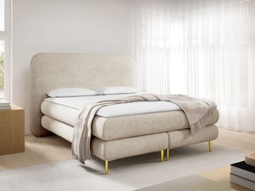 Komplet kontinentalseng AMARETTO Nazar 225.02 160x200 cm - beige - Møbler - Senge - Komplet sengepakke