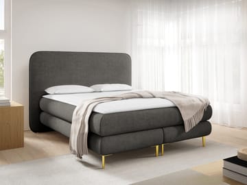 Komplet kontinentalseng AMARETTO Nazar 225.06 160x200 cm - mørkegrå - Møbler - Senge - Komplet sengepakke
