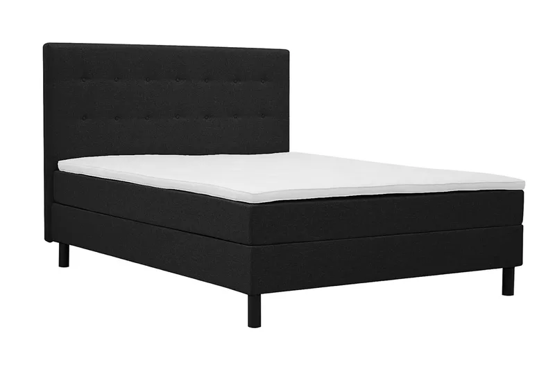 komplet kontinentalseng Basic Home Dream Sort 160x200 Med sengegavl - Møbler - Senge - Kontinentalsenge