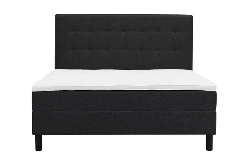 komplet kontinentalseng Basic Home Dream Sort 160x200 Med sengegavl - Møbler - Senge - Kontinentalsenge