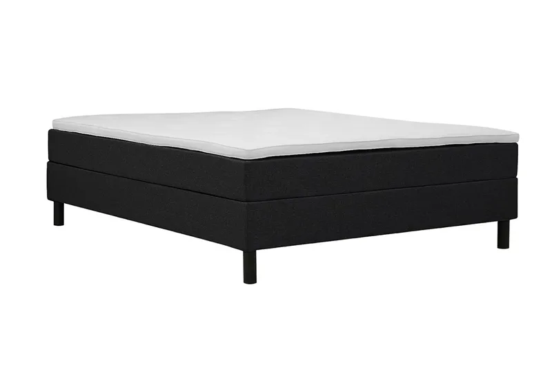 komplet kontinentalseng Basic Home Dream Sort 160x200 Uden sengegavl - Møbler - Senge - Kontinentalsenge