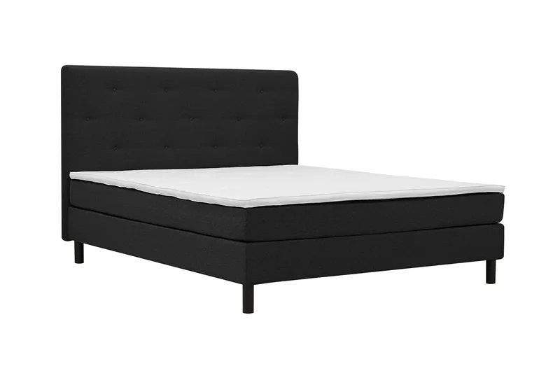 komplet kontinentalseng Basic Home Dream Sort 160x200 - Møbler - Senge - Kontinentalsenge
