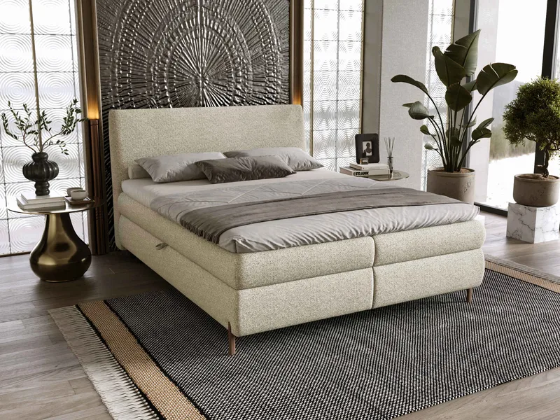 Komplet kontinentalseng EVIA Adventure 06 160x200 cm - beige - Møbler - Senge - Komplet sengepakke