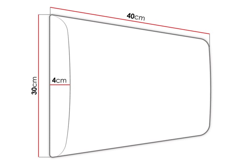 Adeliza Kontinentalseng 80x200 cm+Panel 40 cm - Hvid - Komplet sengepakke