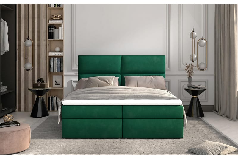Amberan Sengepakke 160x200 cm - Grøn - Komplet sengepakke