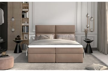 Amberan Sengepakke 160x200 cm - Lysebrun - Møbler - Senge - Komplet sengepakke