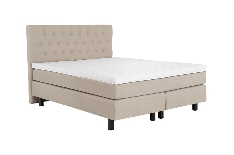 Bed Deluxe Komplet Sengepakke 180x200 cm - Beige - Møbler - Senge - Komplet sengepakke