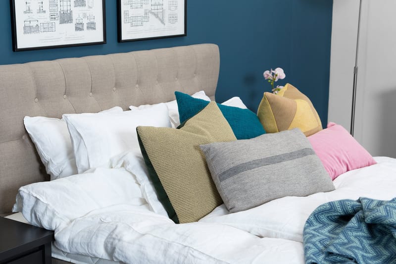 Bed Deluxe Komplet Sengepakke 180x200 cm - Beige - Møbler - Senge - Kontinentalsenge