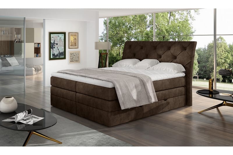 Bellamir Sengepakke 140x200 cm - Brun - Møbler - Senge - Komplet sengepakke