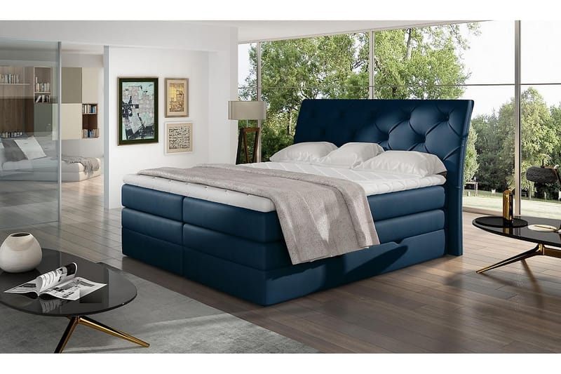 Bellamir Sengepakke 160x200 cm - Blå - Komplet sengepakke