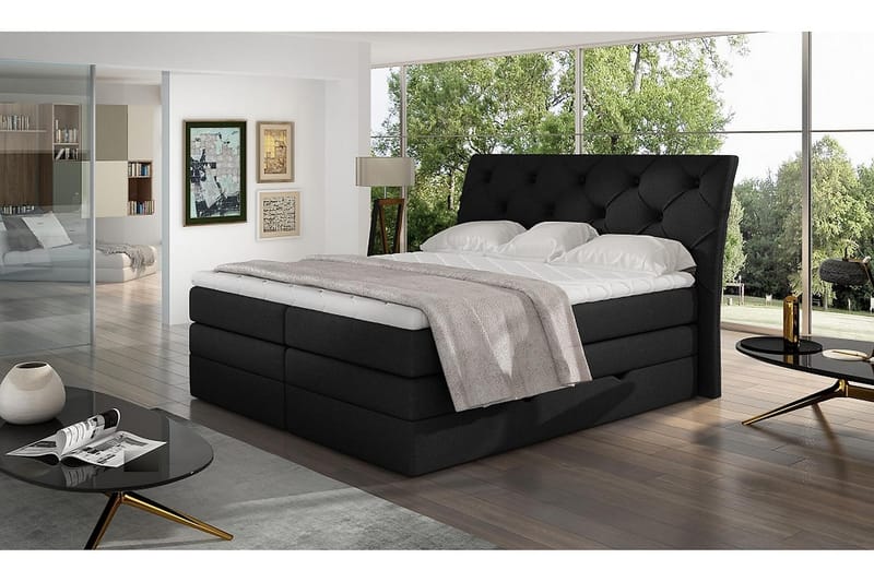 Bellamir Sengepakke 160x200 cm - Sort - Møbler - Senge - Komplet sengepakke