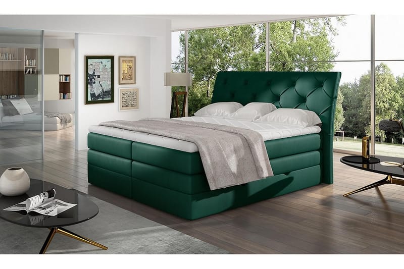 Bellamir Sengepakke 180x200 cm - Grøn - Komplet sengepakke