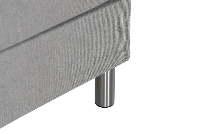 Ella Familieseng 240x200  cm - (+Flere valg) Lysegrå - Møbler - Senge - Kontinentalsenge