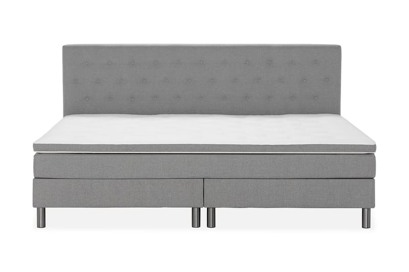 Ella Familieseng 240x210  cm - (+Flere valg) Lysegrå - Møbler - Senge - Kontinentalsenge