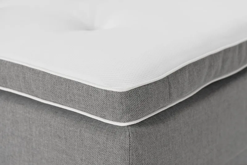 Ella Familieseng 280x210  cm - (+Flere valg) Lysegrå - Møbler - Senge - Kontinentalsenge