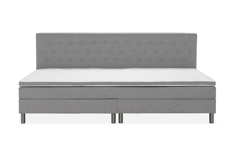 Ella Familieseng 280x210  cm - (+Flere valg) Lysegrå - Møbler - Senge - Kontinentalsenge