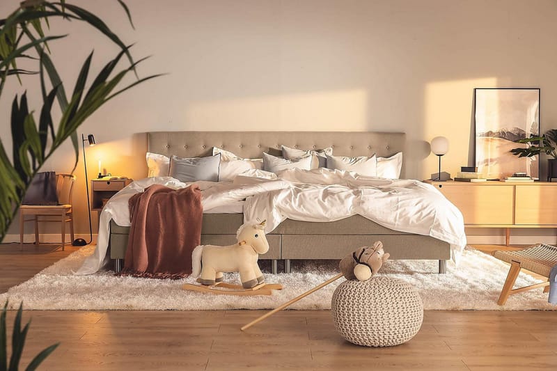 Ella Familieseng 280x210  cm - (+Flere valg) Muldvarp - Møbler - Senge - Kontinentalsenge