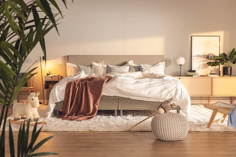 Ella Familieseng Sengepakke 240x200  cm - (+Flere valg) Muldvarp - Møbler - Senge - Kontinentalsenge