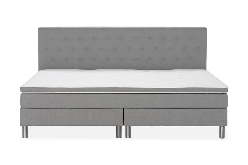 Ella Familieseng Sengepakke 240x210  cm - (+Flere valg) Lysegrå - Møbler - Senge - Komplet sengepakke