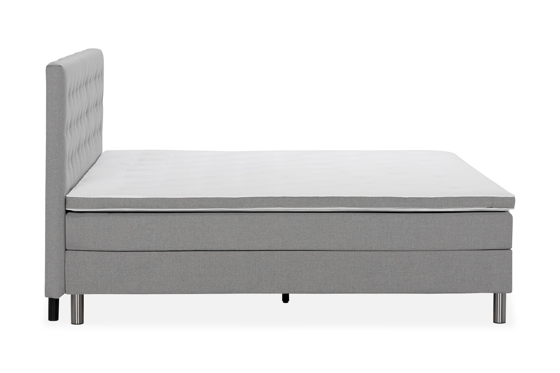 Ella Familieseng Sengepakke 240x210  cm - (+Flere valg) Lysegrå - Møbler - Senge - Komplet sengepakke